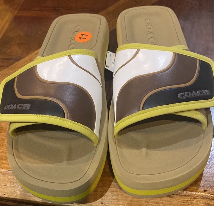 Coach slides Sandal. Men 11 women 12.5