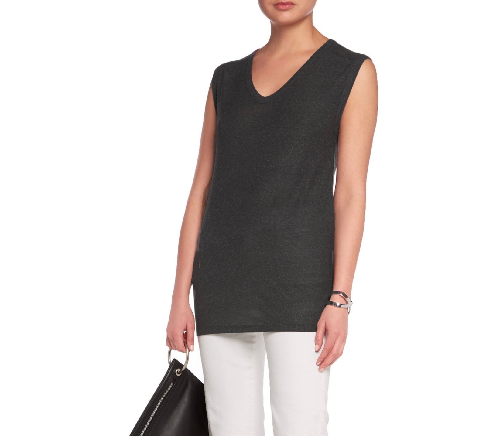 T BY ALEXANDER WANG Slub jersey tank