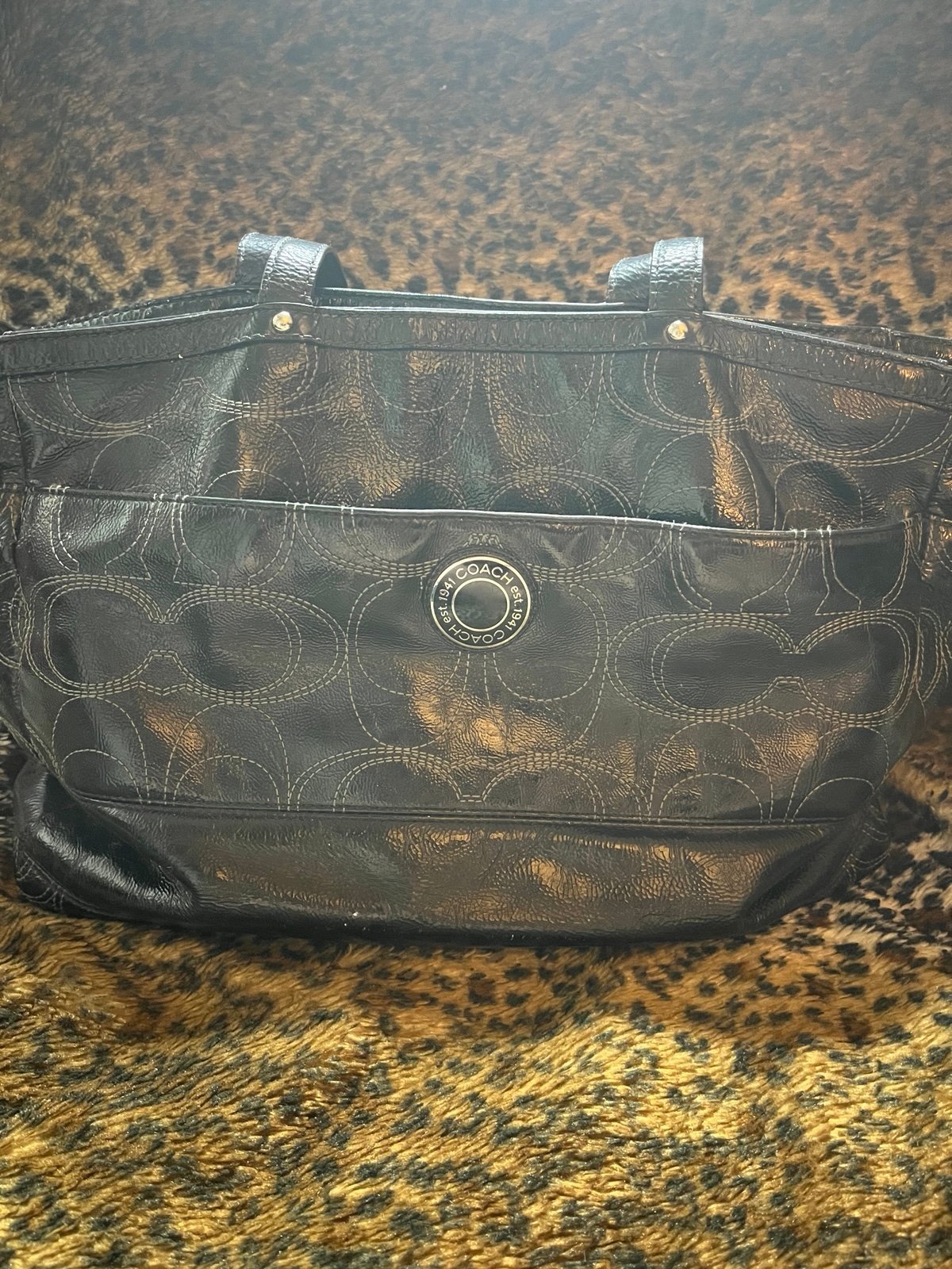 Leather Coach bag