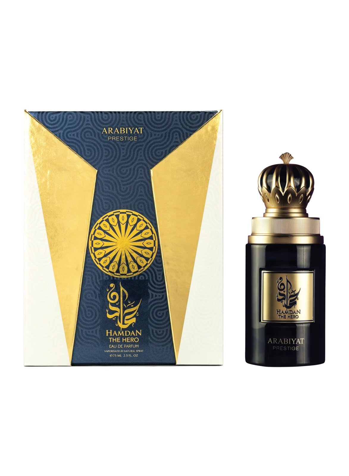 HAMDAN THE HERO BY ARABIYAT PRESTIGE EAU DE PARFUM FOR MEN 2.5OZ/75ML