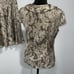 Women’s size small and 4 summer blouse top and skirt snake print Sunny Leigh