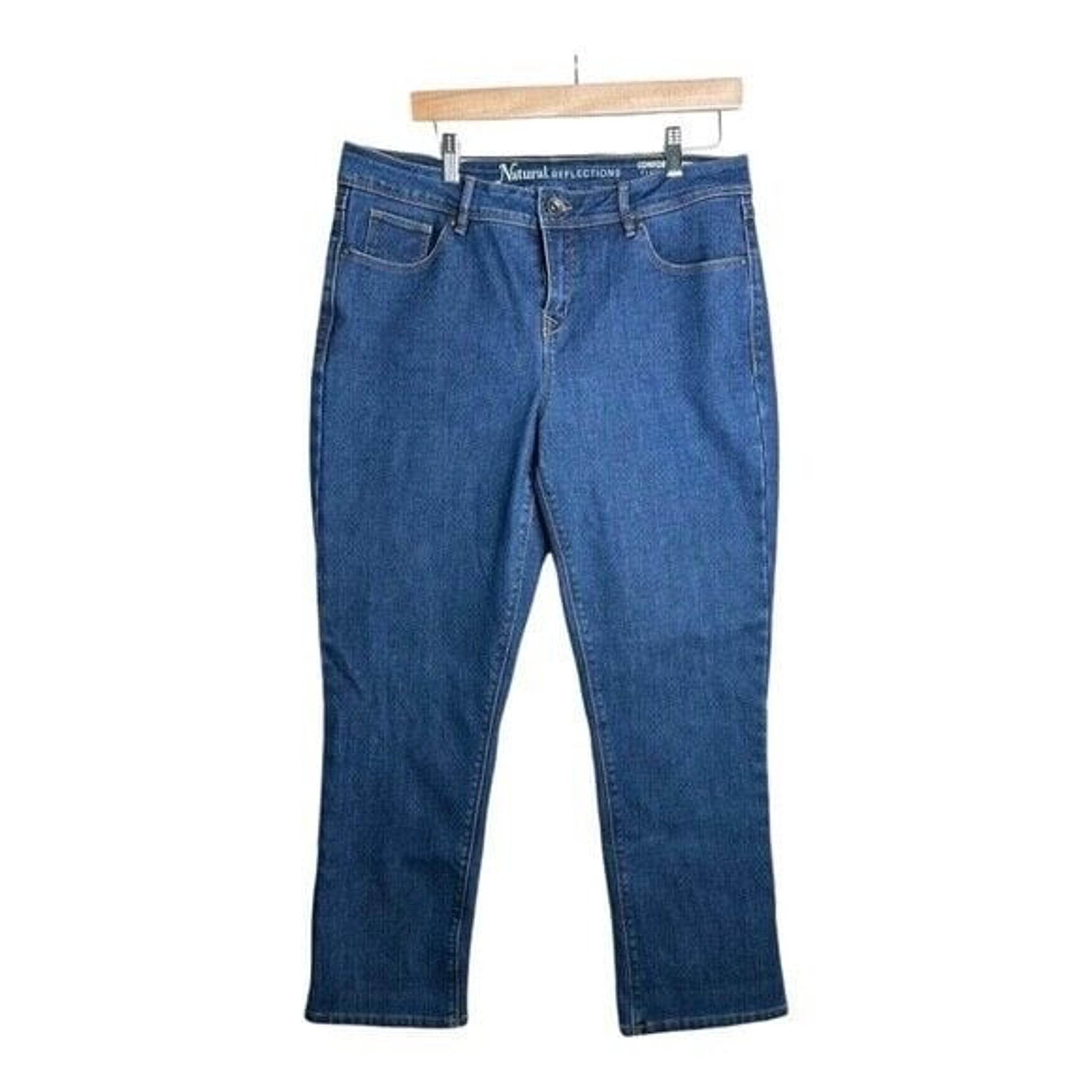 Natural Reflections Comfort Stretch Classic Denim Firm Hold Size 14