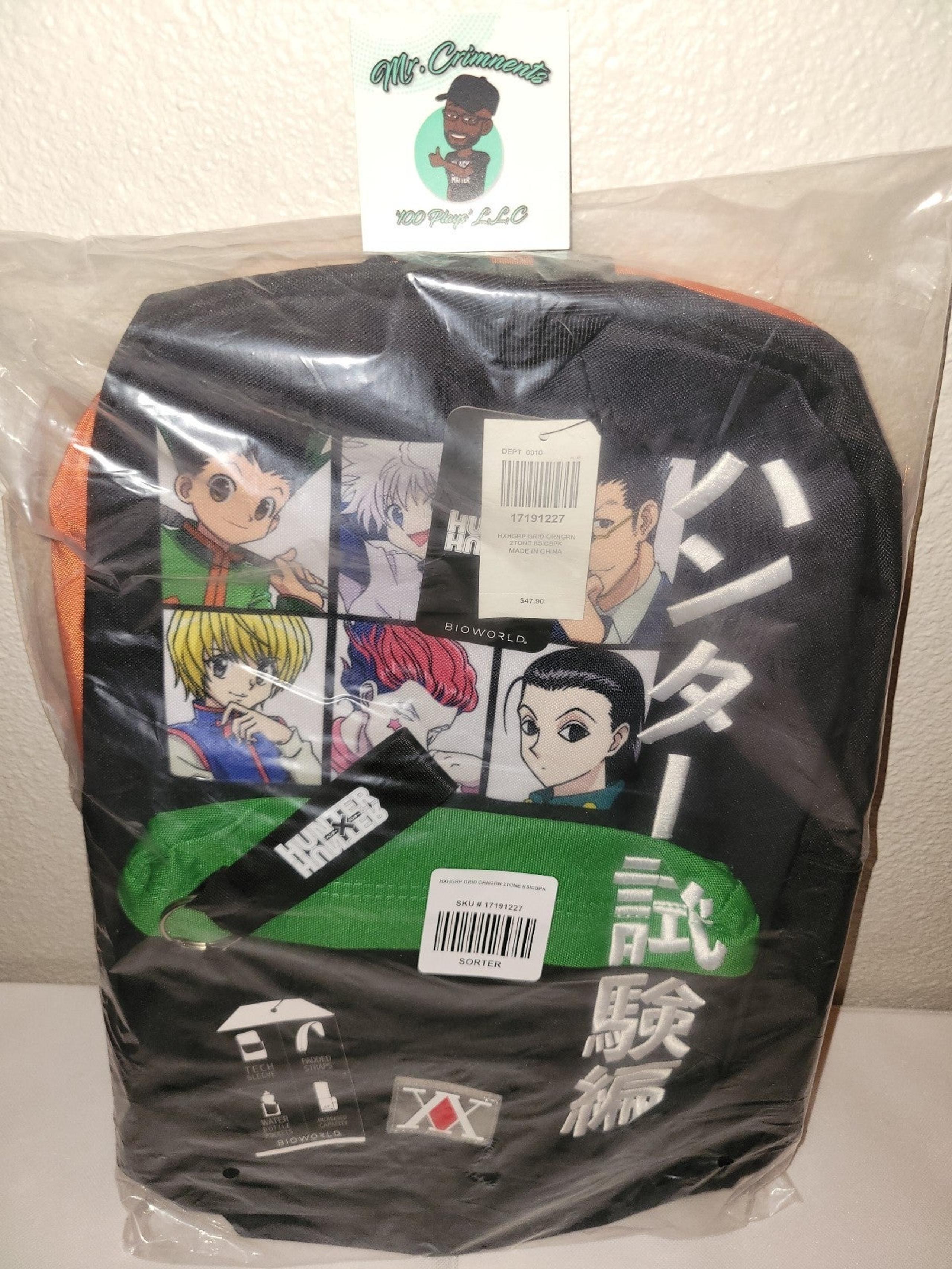 Hunter X Hunter Grid Two Tone Backpack by:BIO World + Free Gift
