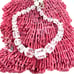 Antique Cubed Crystal Necklace. 2099