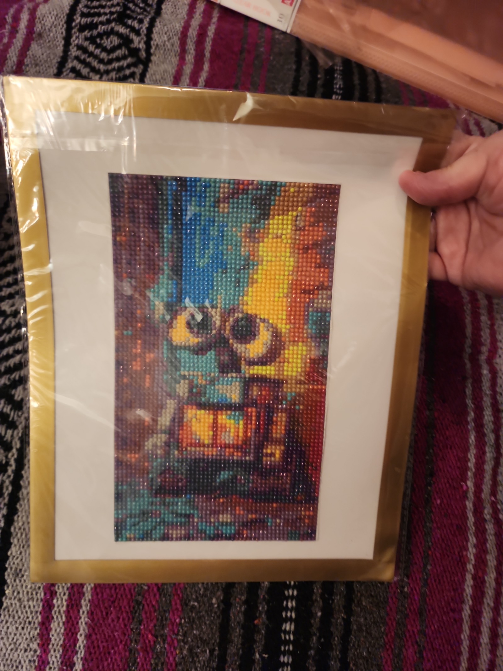3D Diamond Painting. With a Magnetic Picture Frame.