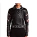 ROMEO & JULIET Black and Floral Faux Leather Jacket See more info for sizing