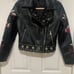 ROMEO & JULIET Black and Floral Faux Leather Jacket See more info for sizing