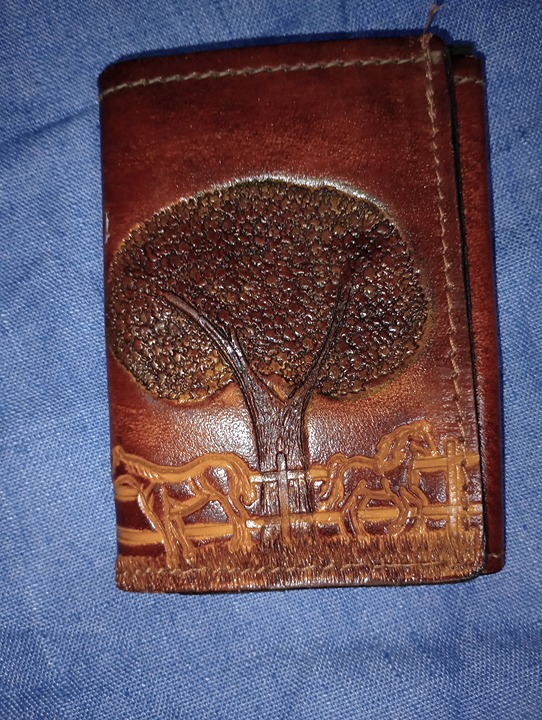 Handmade Vintage Leather Trifold Wallet