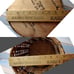 Woven Basket Split Oak Wood Amish Handmade 12 tall
