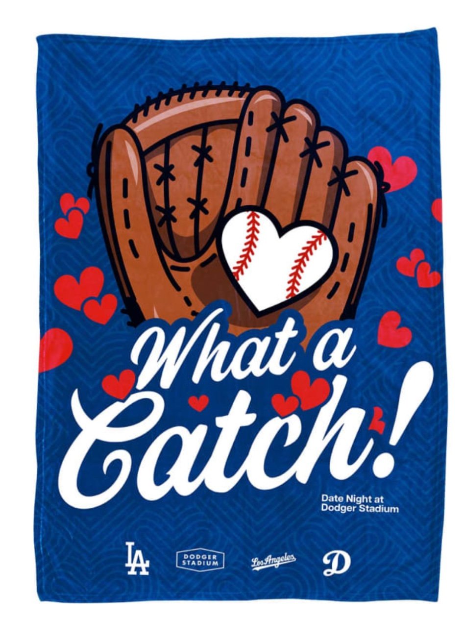 Date night at Dodger Stadium blanket