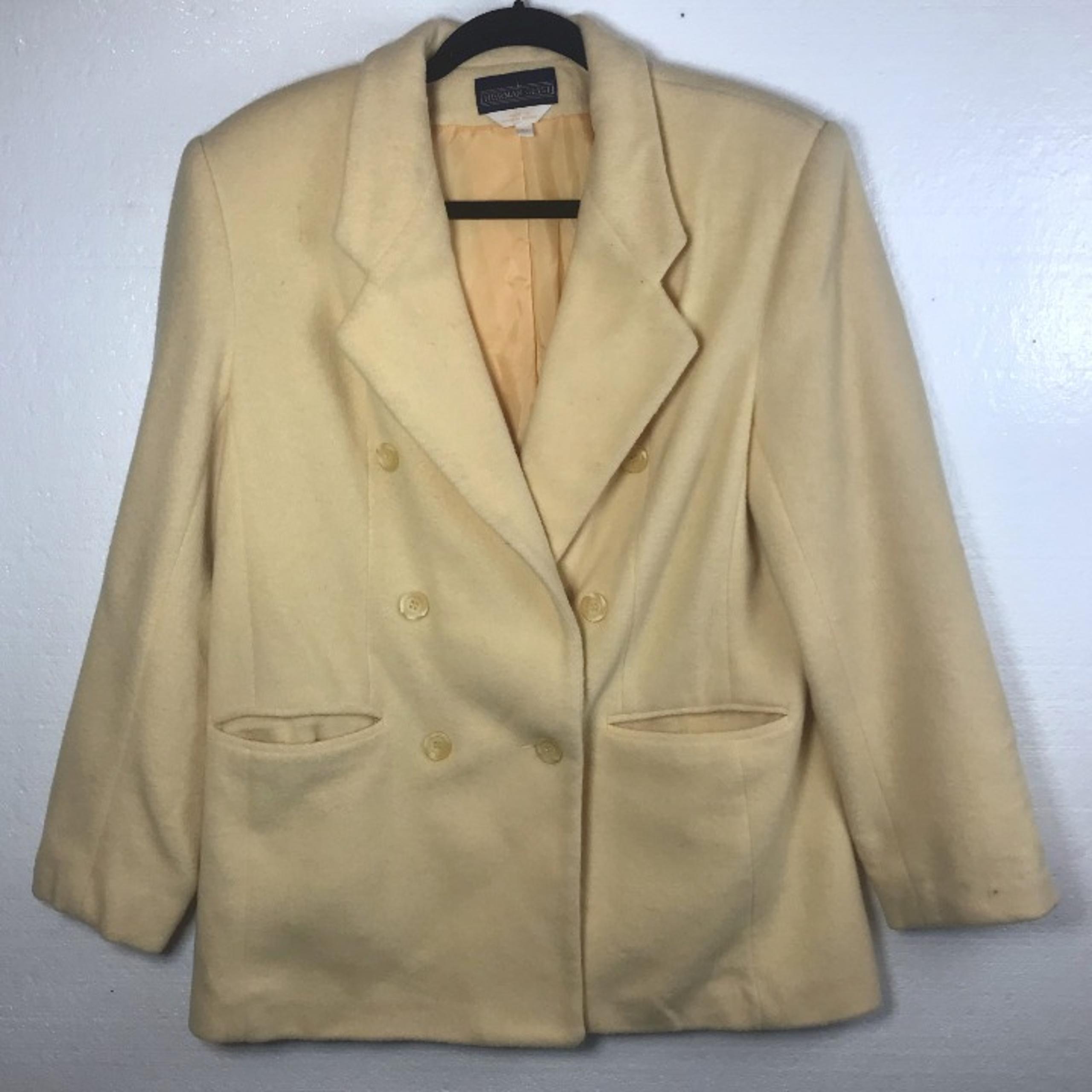 Herman Geist Sz 10 Yellow Blazer Coat