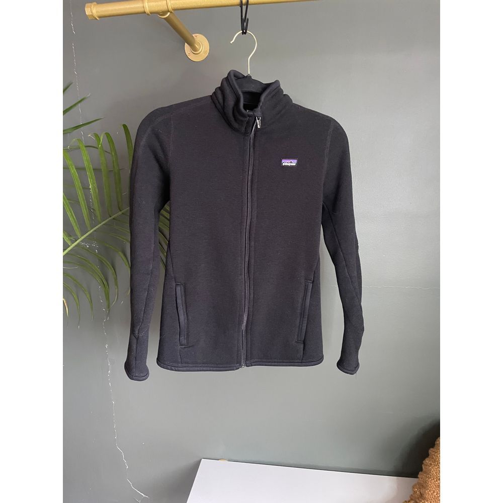 Patagonia Black Full Zip Fleece Jacket Outdoor Athletic Wear Women's Size | XS