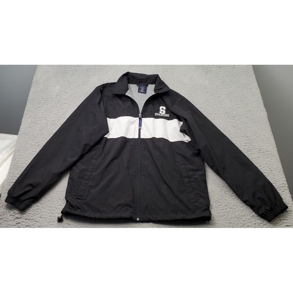 NCAA Syracuse Orange Charles River Apparel Jacket Football Unisex XS Black Zip