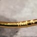 18kt ribbed huggies earrings