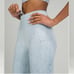 Lululemon Fast Free bike Short 10 Size 4 City Grit White Blue Fog