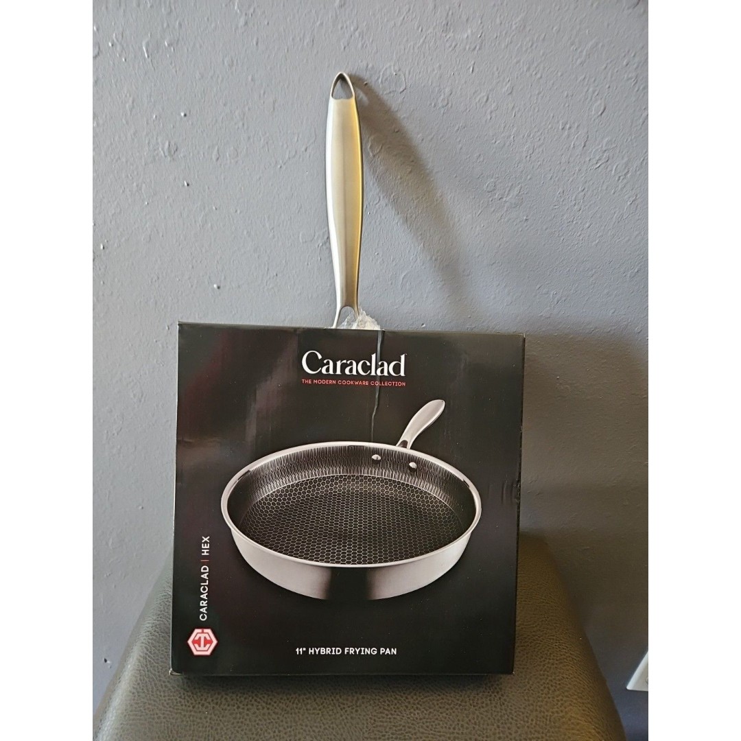 Caraclad Hex 11 Hybrid Frying Pan Stainless Aluminum Core Non-Stick Cool Grip