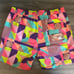 Psycho Bunny Henry Deco Swim Trunks Coral Gables Neon Lined Size M Men's NWT