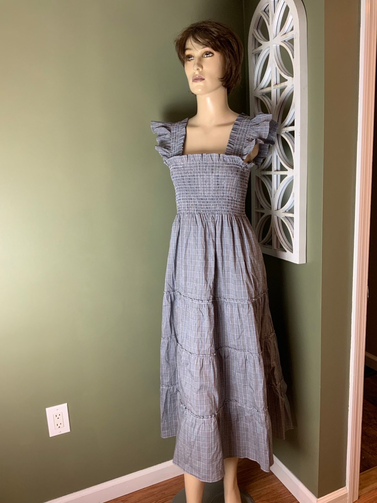 Hill house plaid maxi dress size small