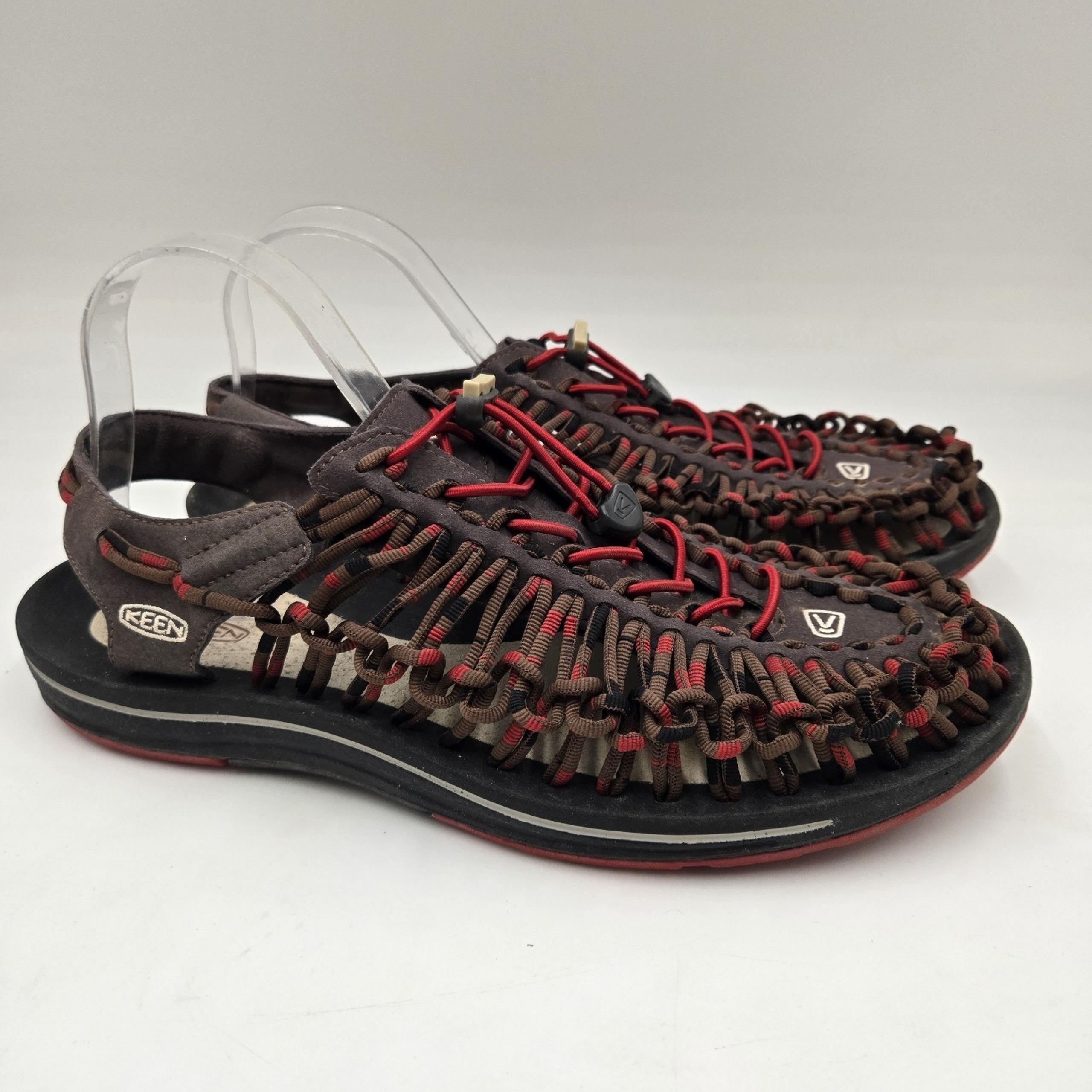Keen Uneek Two Cord Water Sport Bungee Hiking Sandals Red 1014620 Men Sz 12 M