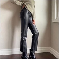 Aritzia Wilfred The Melina Black Faux Leather Pants
