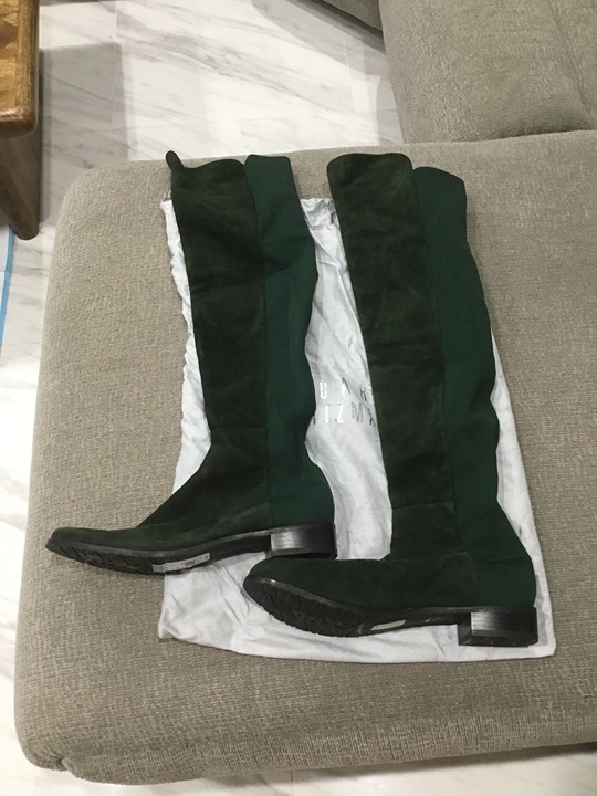 Stuart Weitzman stretch suede over the knee Boot size 12 New