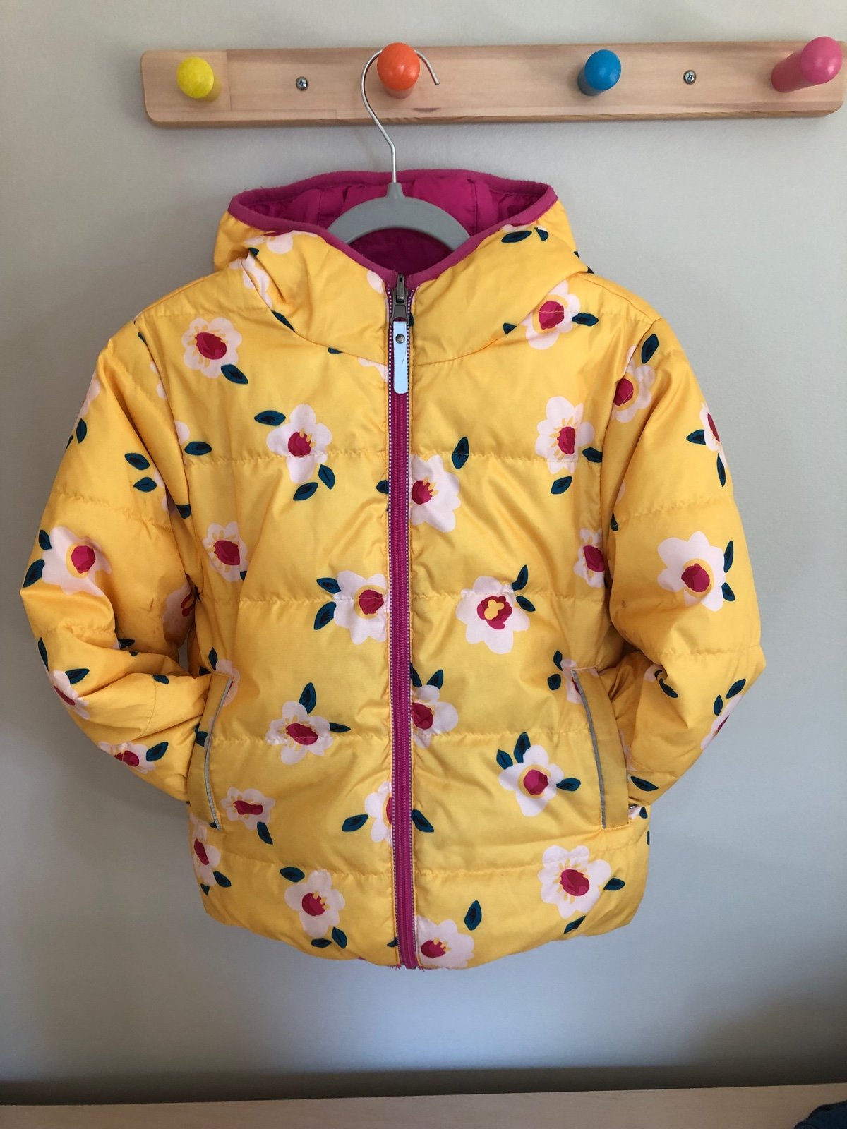 Down jacket, reversible, Hanna Andersson 4T