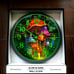 Glow In The Dark Mystical Cat Mushroom Fairies Angels Wall Clock