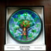 Glow In The Dark Mystical Cat Mushroom Fairies Angels Wall Clock