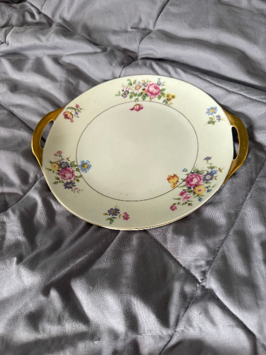 Vintage Theodore Haviland Handled Cake Plate Pasadena