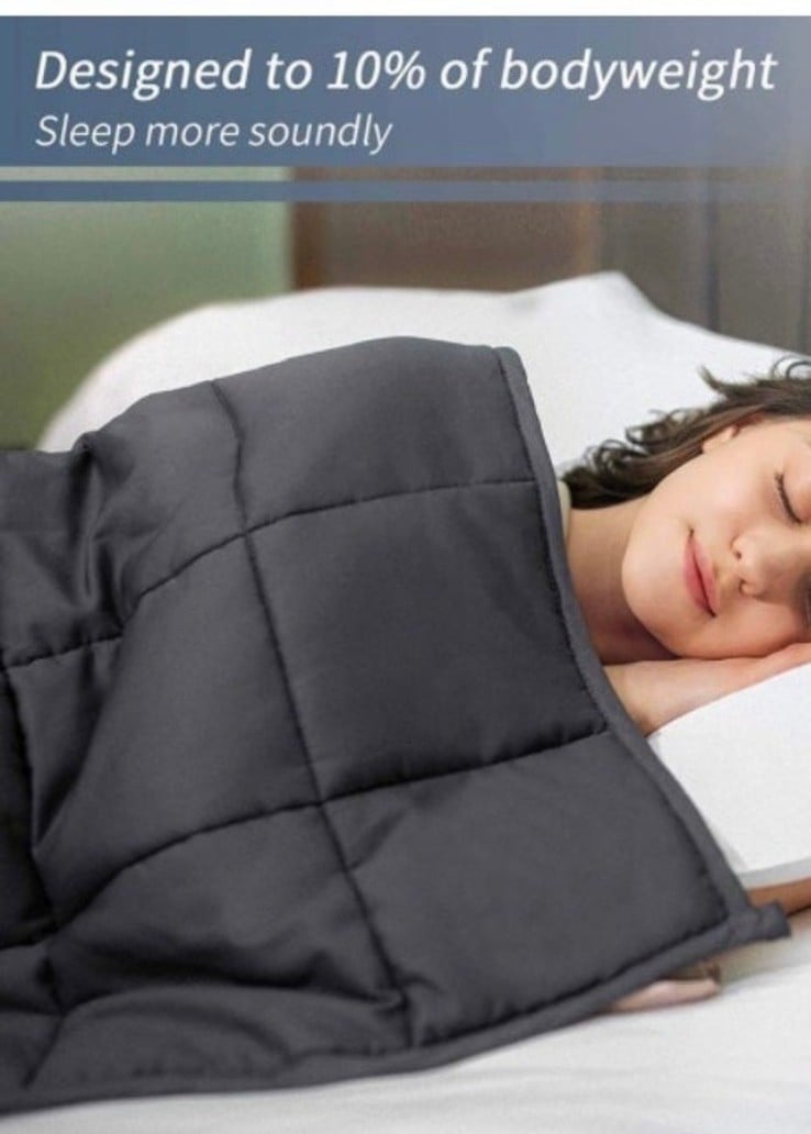 Smart Queen Cooling Weighted Blanket (15lbs 48 x72 )