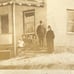 RPPC c1920 House Family of 6 Snow Coats 1Cent Washington Stamp Divided Postcard