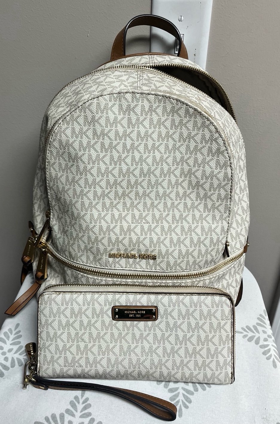 Michael Kors Backpack with wallet