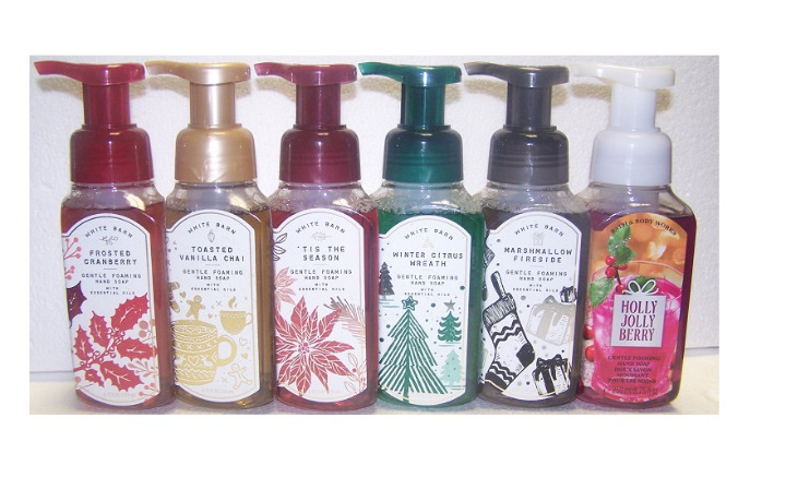 Bath & Body Works Winter Favorites Foaming Soap Set - Wreath Marshmallow Chai