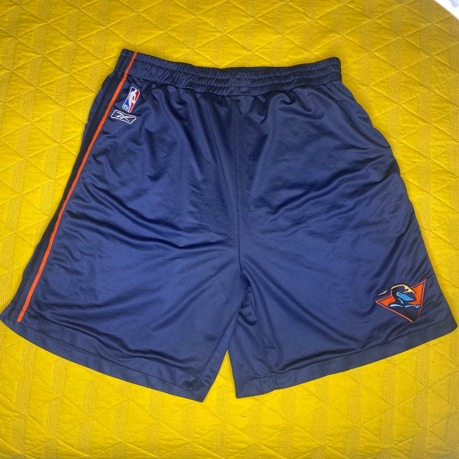 Vintage Reebok Golden State Warriors Shorts Thunder Logo Curry Thompson nba sf