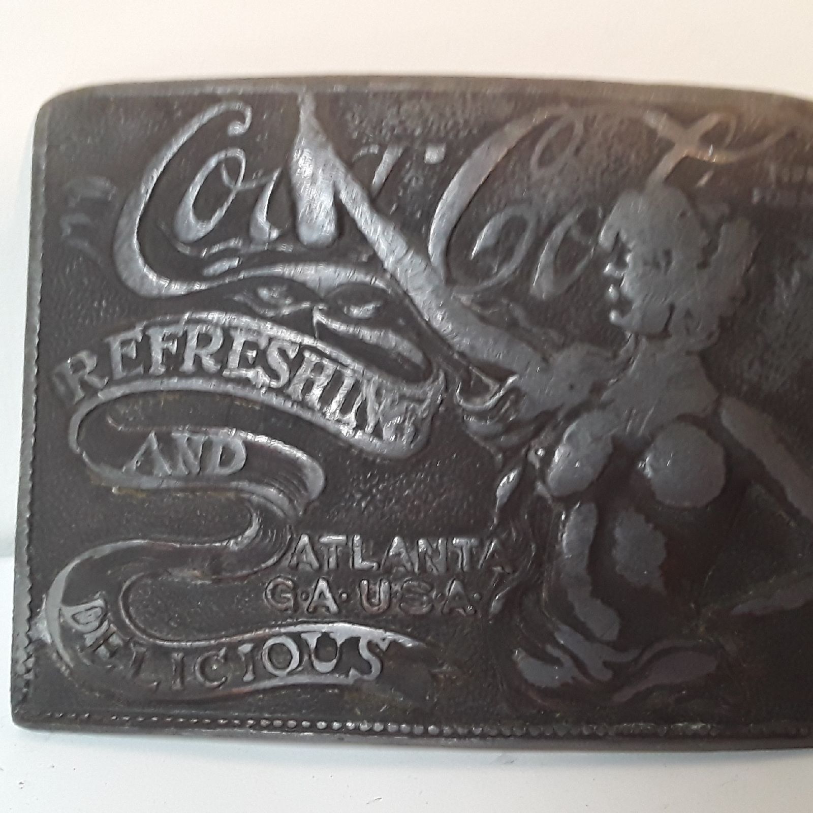 Tiffany Belt Buckle Coca Cola Advertis