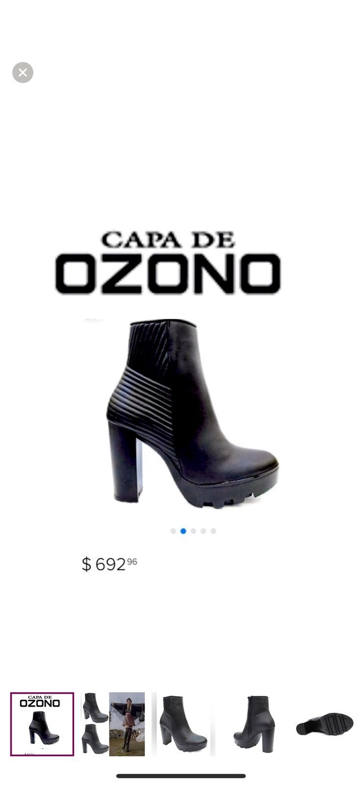 Capa de Ozono Caviar Quilted Plat form Boots