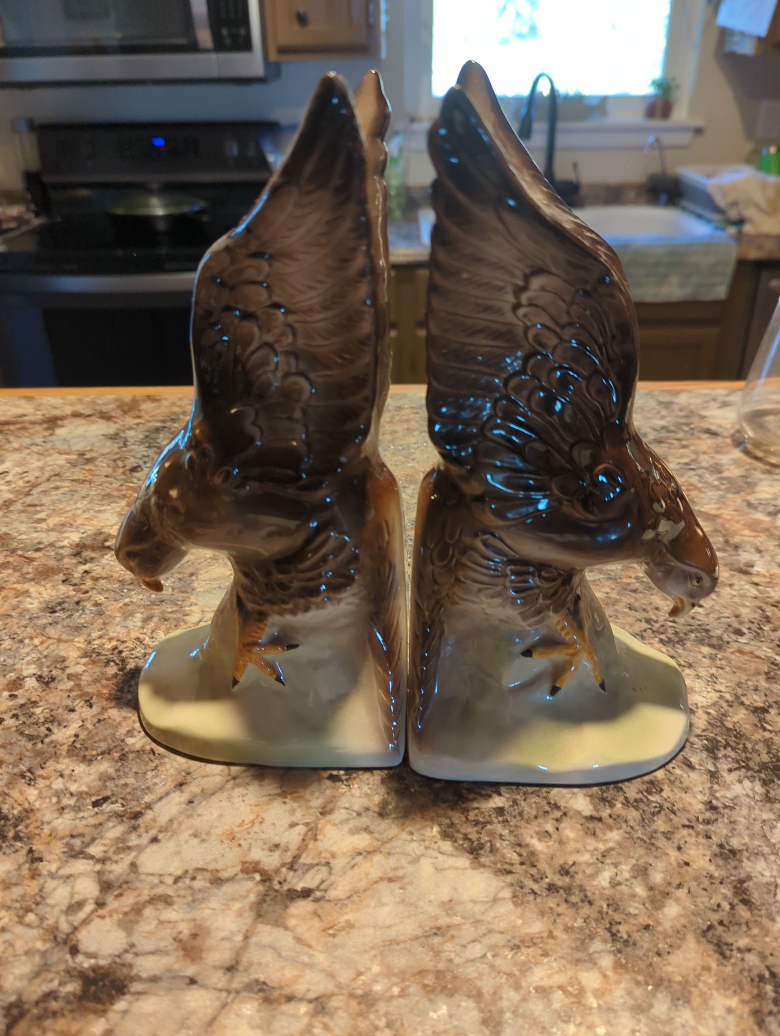 Eagle bookends high end made in Holland signed