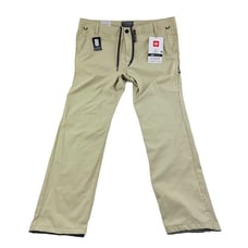NWT 686 Everywhere 2 Putty Slim Fit Nylon Spandex Chino Pants Mens Size 38X34