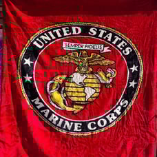 USMC Arcylic blanket great quality Queen size