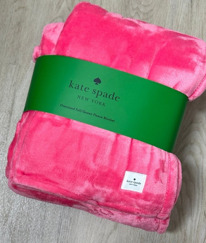 Kaye spade oversize HOT PINK queen full blanket