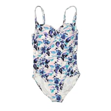 Bond-Eye Australia Nip Tuck Floral Watercolor One Piece Swimsuit Size 8 NWT