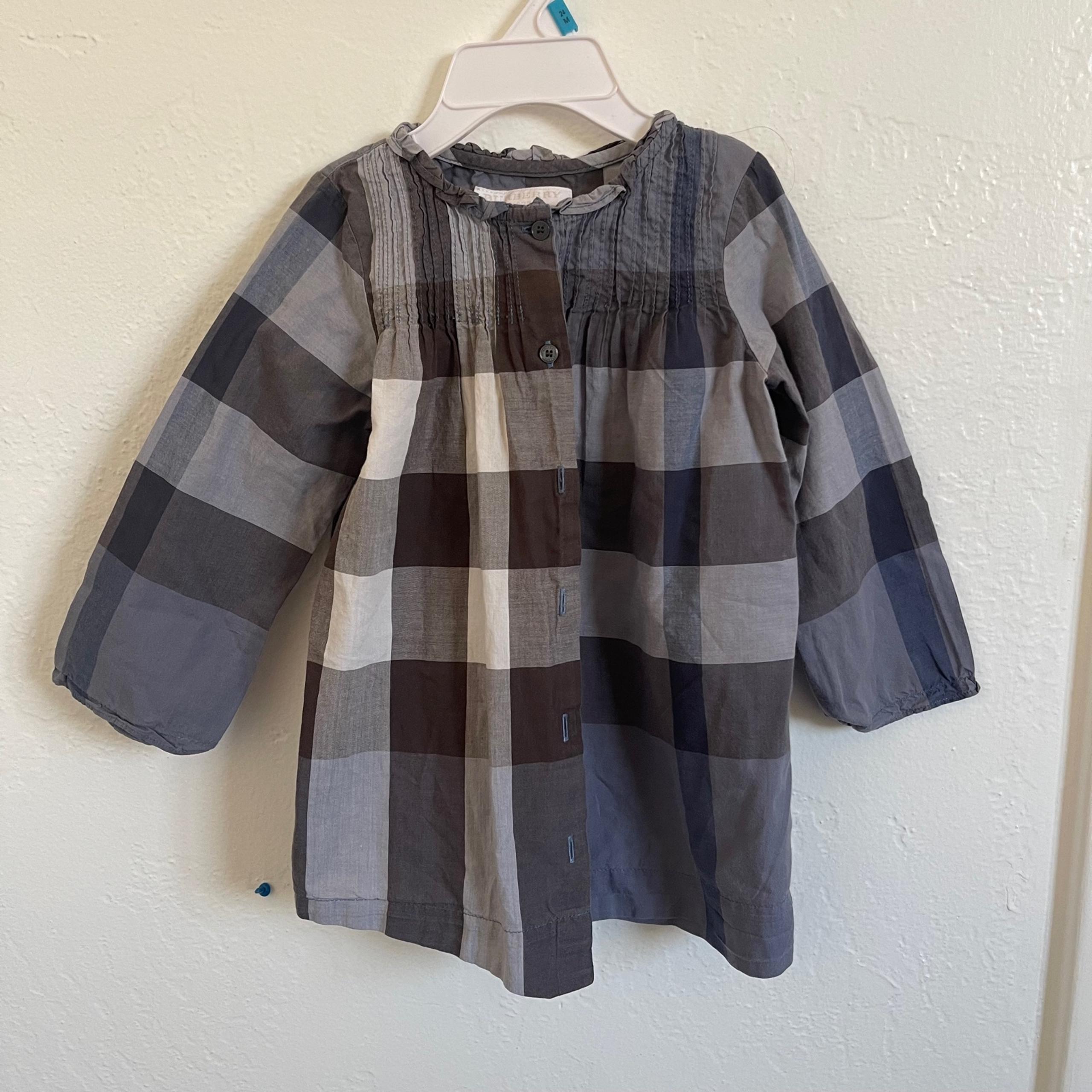 Burberry dress plaid baby girl