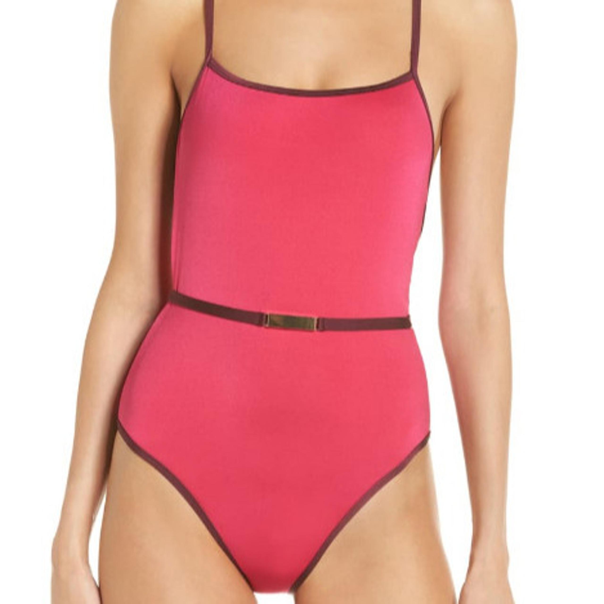 NWT DVF Diane von Furstenberg Belt Swim one piece P
