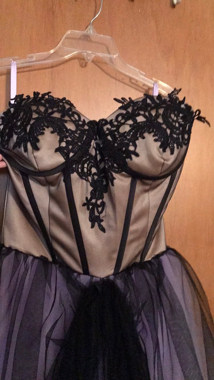 Black and purple Wedding Dress!