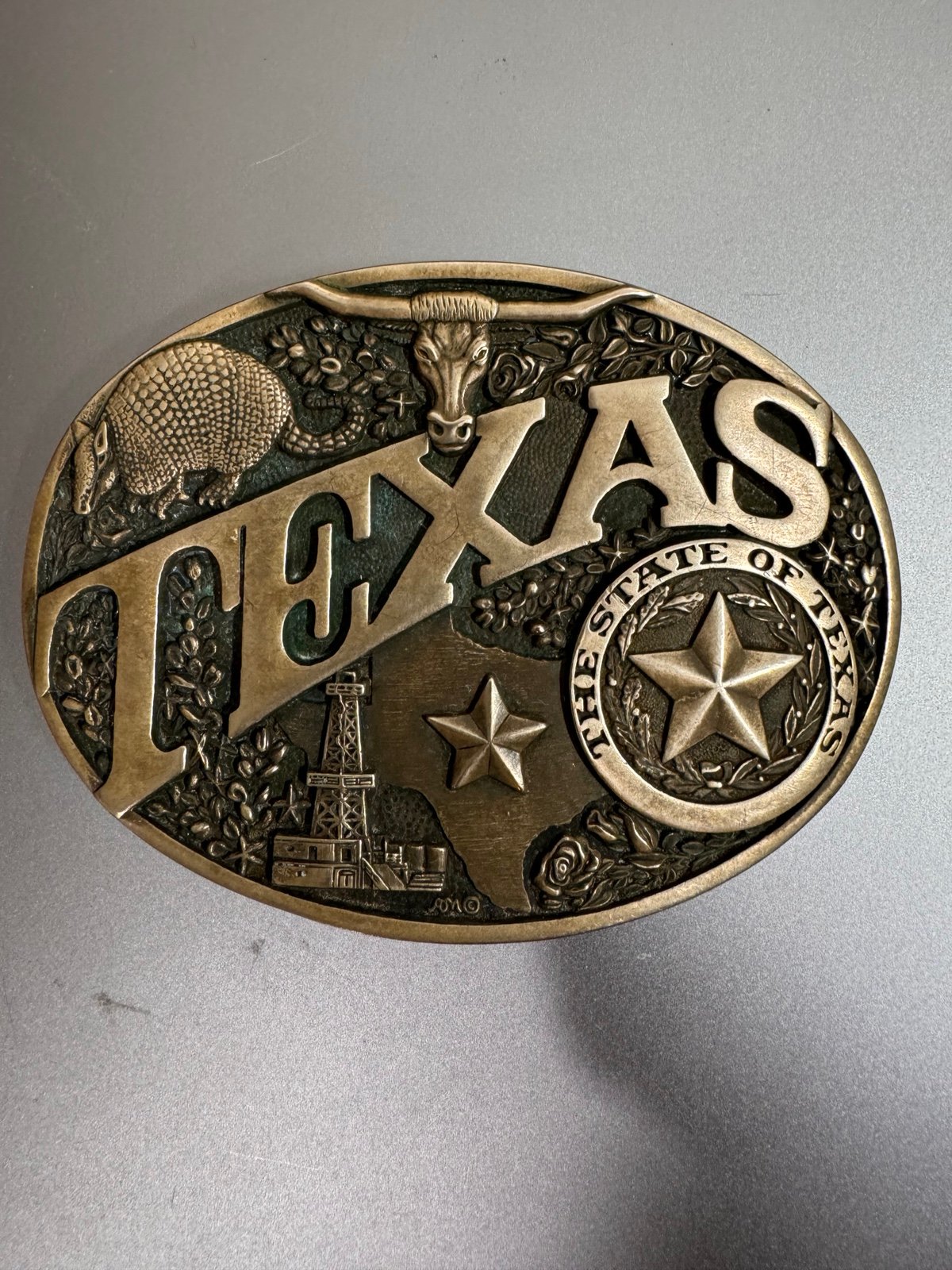 Montana Silversmiths Texas State Heritage Attitude Belt Buckle