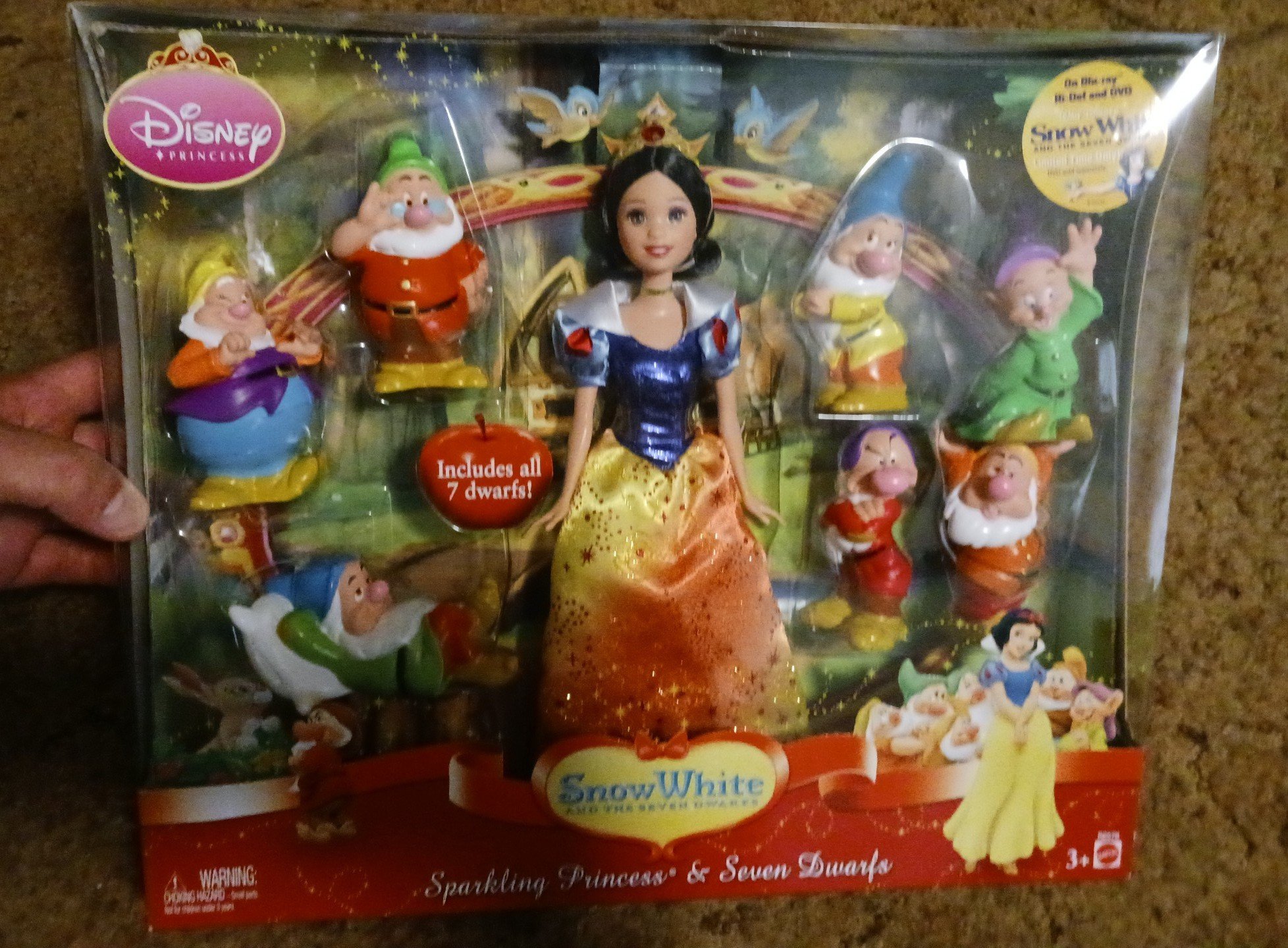 Snow White & The Seven Dwarfs Sparkling Prince Set 2009 Mattel