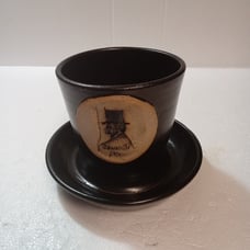 VTG Kirby Drennan Hand Thrown Honest Abe Studio Art Stoneware Potteery Planter
