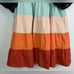 QUEEN OF SPARKLES Multi Tiered Sequin Sleeve Swing Dress Colorful Playful Sz XL