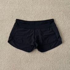 LULULEMON Speed Shorts Black Original 2017 RARE Quality Black Size 6 EUC Discont