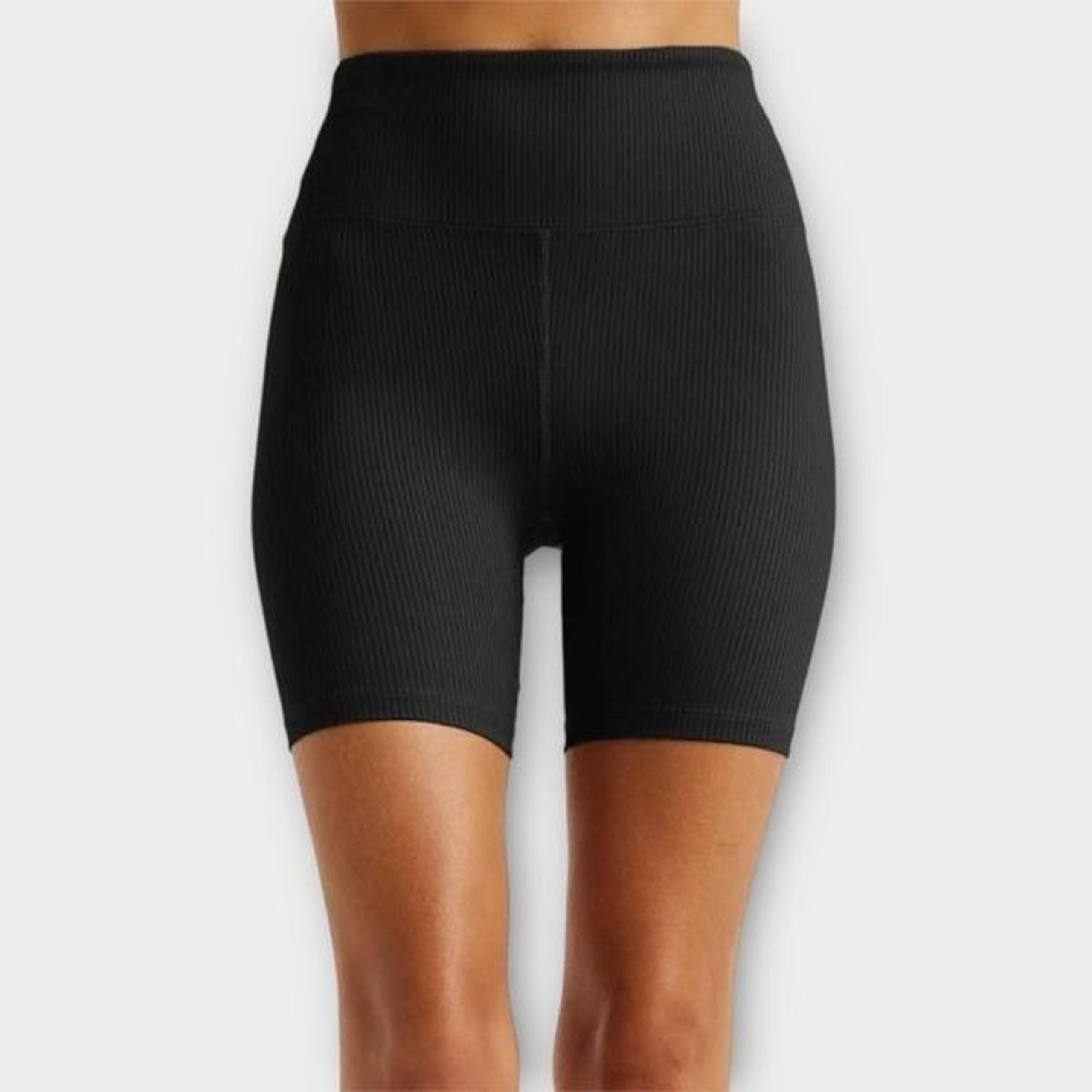 YEAR OF OURS Ribbed High High Biker Shorts in Black Women’s Size XS NWT